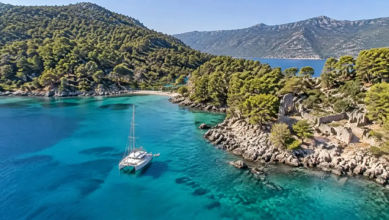 Turquoise bay on Turkey's Lycian Coast